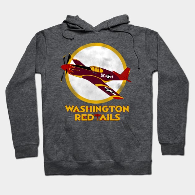 Washington Red Tails Hoodie by DistractedGeek